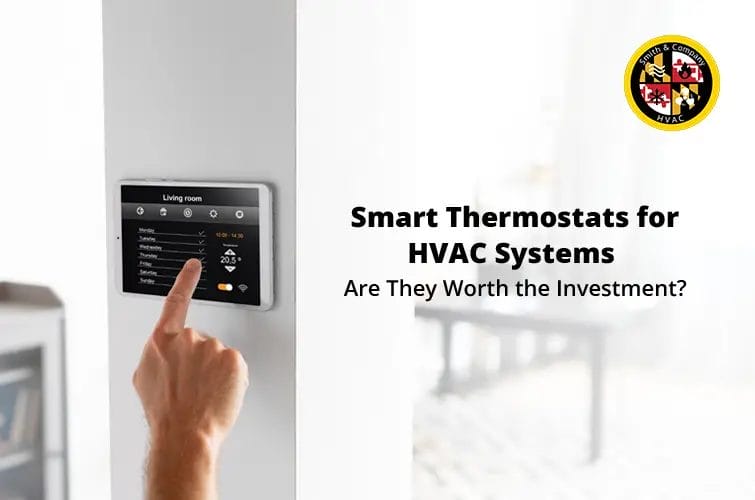 Smart thermostat energy savings for HVAC systems.