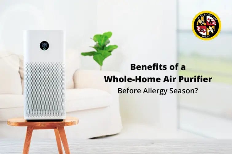 Whole-home air purifier for allergy season