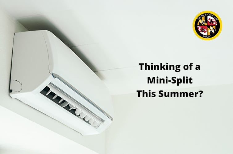 Home with ductless mini-split AC unit installed on the wall.