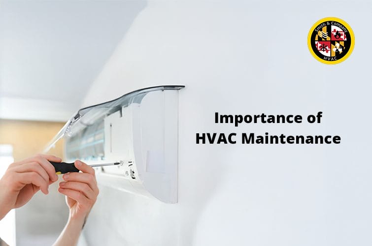 Smith & Company HVAC technician performing seasonal HVAC tune-up.